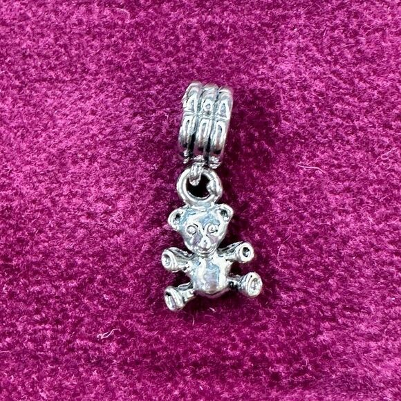Helzberg Diamonds - Sterling Silver Teddy Bear Charm - Picture 1 of 1
